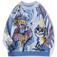 Load image into Gallery viewer, Harajuku Japanese Anime Graphic Sweater
