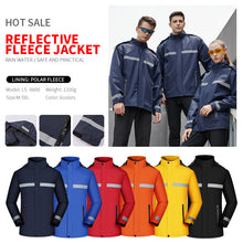 Load image into Gallery viewer, Custom Reflective Pocket Hooded Softshell Windbreaker Jacket
