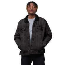 Load image into Gallery viewer, Wearing Panda denim sherpa jacket
