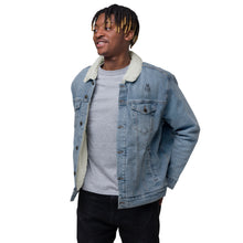 Load image into Gallery viewer, Wearing Panda denim sherpa jacket
