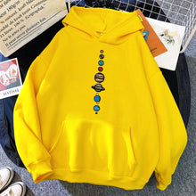 Load image into Gallery viewer, Nine Planets Universe Solar System Loose Pocket Hoodie Unisex
