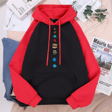 Load image into Gallery viewer, Nine Planets Universe Solar System Loose Pocket Hoodie Unisex
