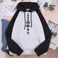 Load image into Gallery viewer, Nine Planets Universe Solar System Loose Pocket Hoodie Unisex
