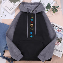 Load image into Gallery viewer, Nine Planets Universe Solar System Loose Pocket Hoodie Unisex
