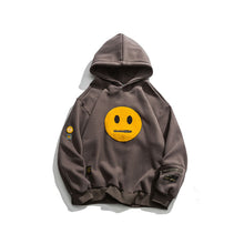 Load image into Gallery viewer, Smile Face Patchwork Fleece Hoodies
