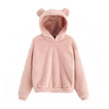 Load image into Gallery viewer, Hoodies Winter Long Sleeve Rabbit Ear Hood Sweatshirt Cute Plush
