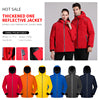 Load image into Gallery viewer, Custom Reflective Pocket Hooded Softshell Windbreaker Jacket
