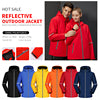 Load image into Gallery viewer, Custom Reflective Pocket Hooded Softshell Windbreaker Jacket
