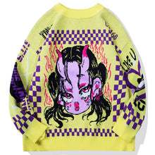 Load image into Gallery viewer, Harajuku Japanese Anime Graphic Sweater
