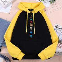 Load image into Gallery viewer, Nine Planets Universe Solar System Loose Pocket Hoodie Unisex
